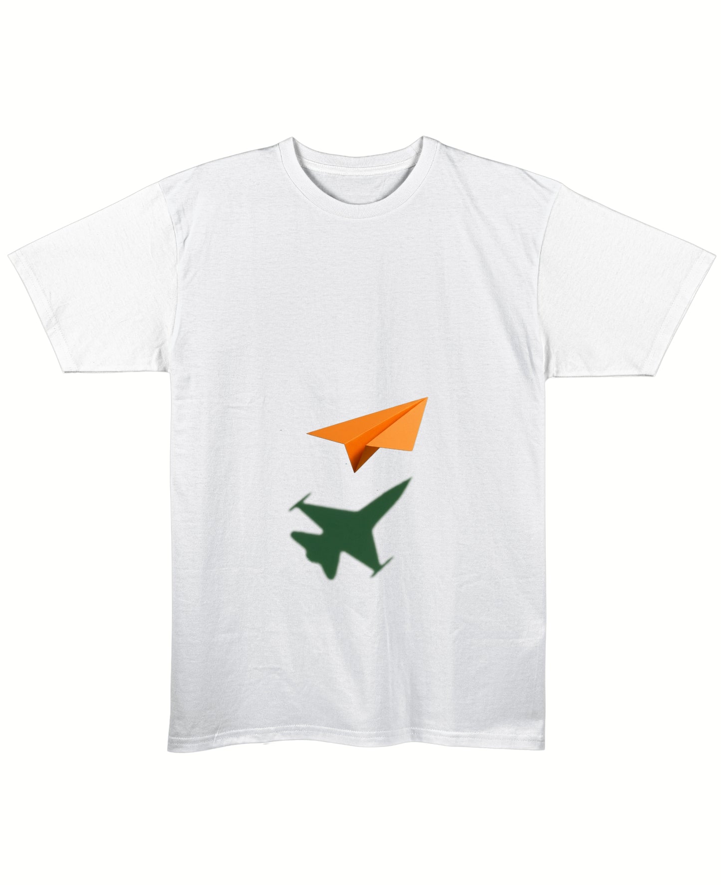 White Regular Fit T-shirt Front Design