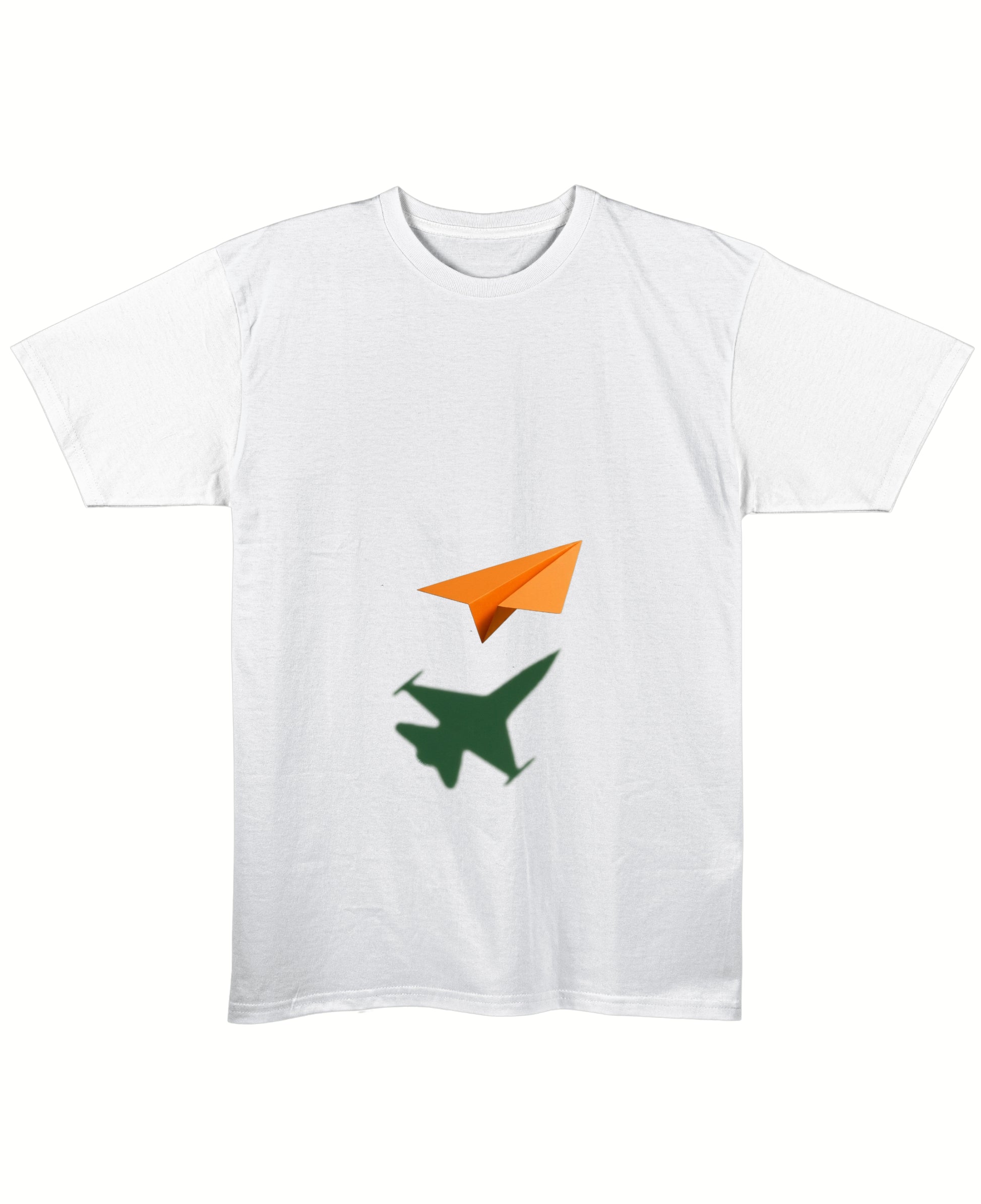 White Regular Fit T-shirt Front Design