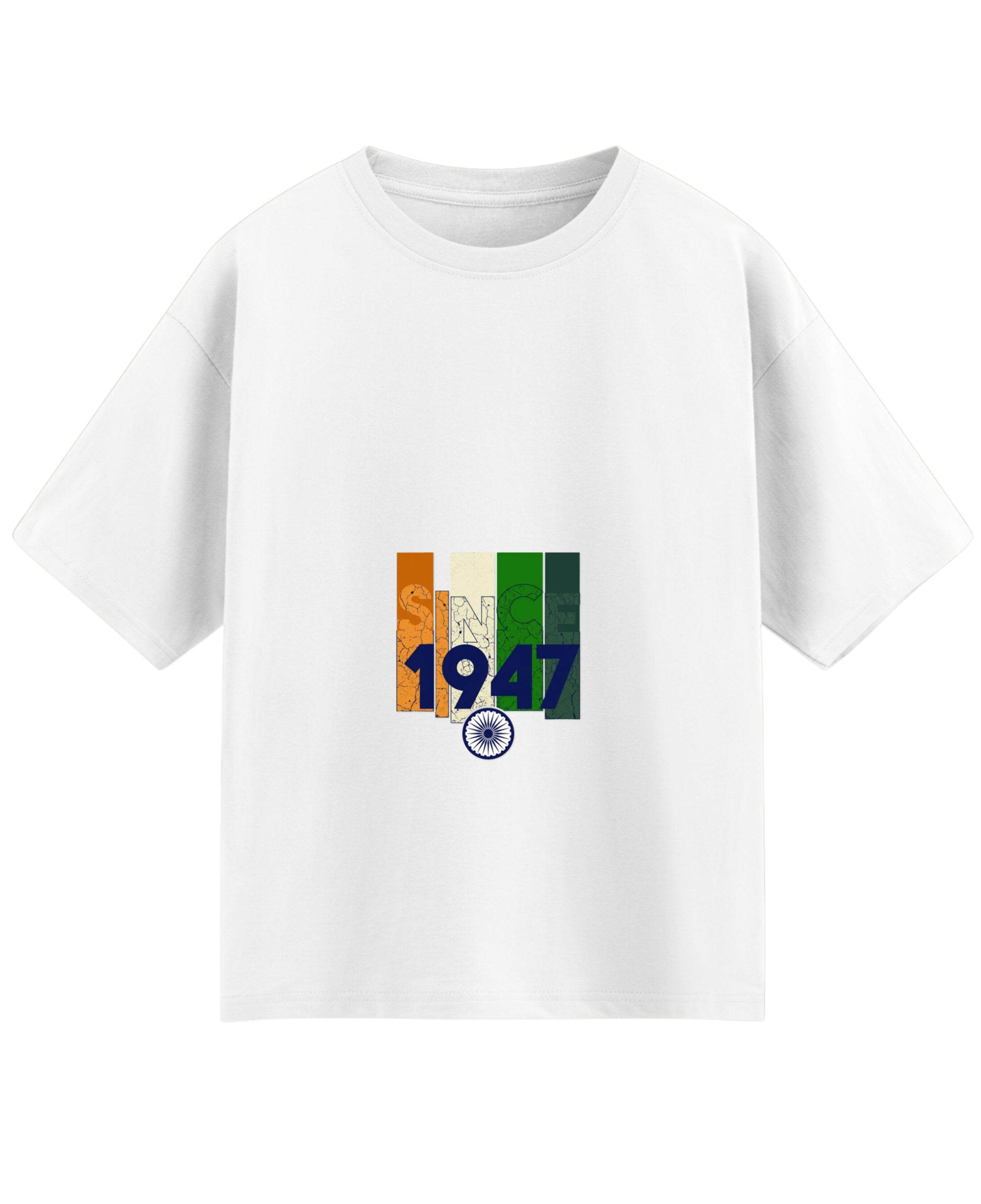 White Oversized T-shirt Front Design