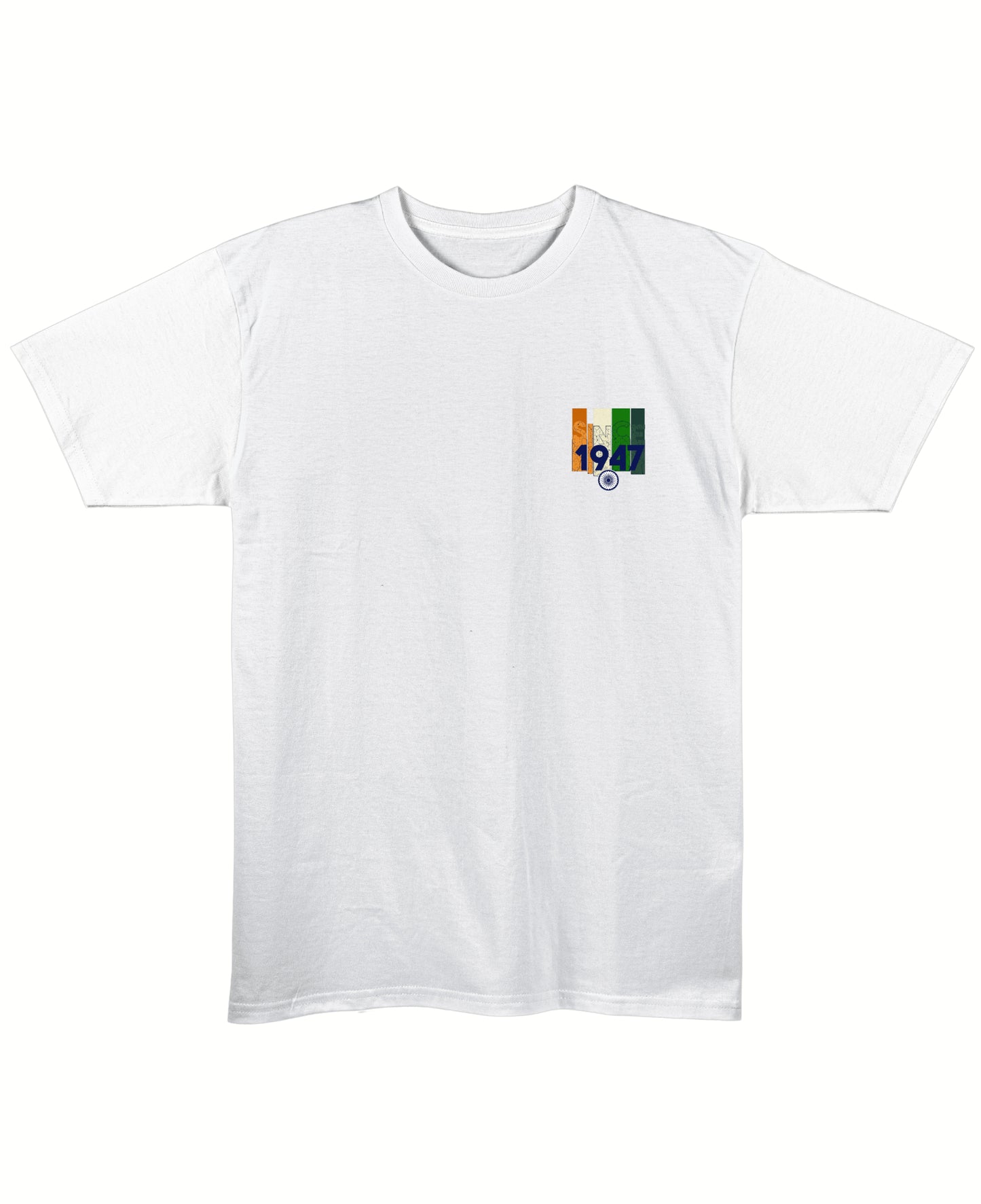 White Regular Fit T-shirt Front Design